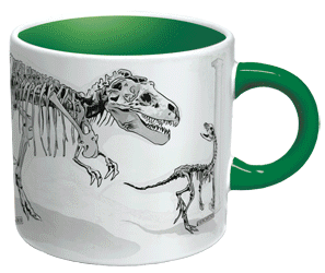 taza de dinosaurio