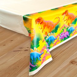 Mantel de plastico de dinosaurios
