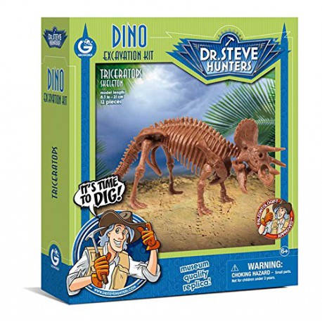 Dino Excavacion Kit Triceratops Geoworld