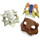 Mascaras de papel de dinosaurios 6 unidades