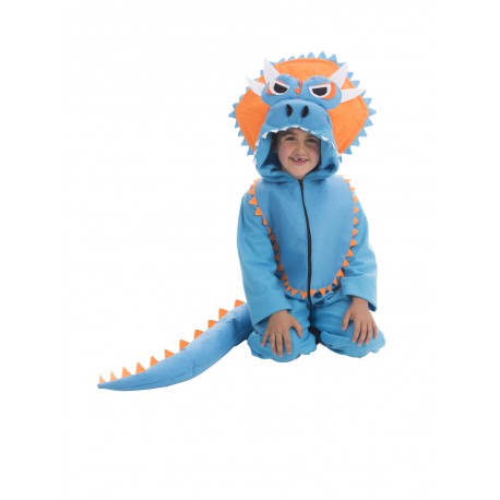 Disfraz de Triceratops azul infantil talla 5 - 6 años