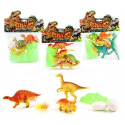 Bolsa con 3 o 5 dinosaurios