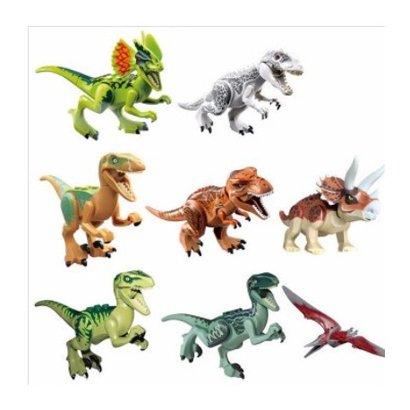 Pack 8 Figuras de dinosaurio de diferentes especies