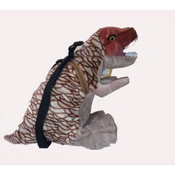 Mochila T-rex de peluche