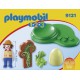 Playmobil 1.2.3 Explorador con huevo de dinosaurio