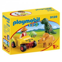 Quad con 2 Dinos Playmobil 1.2.3