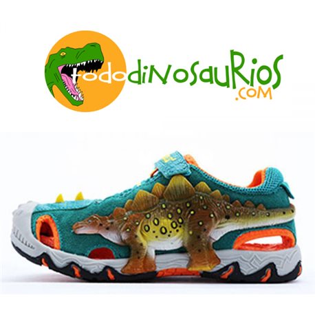 Dinosoles Sandalias 3d Stegosaurio