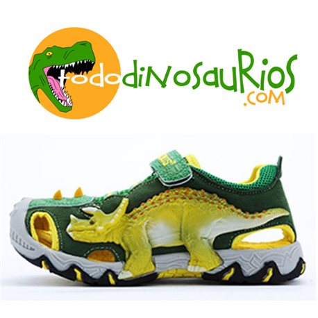 Dinosoles Sandalias 3d Triceratops