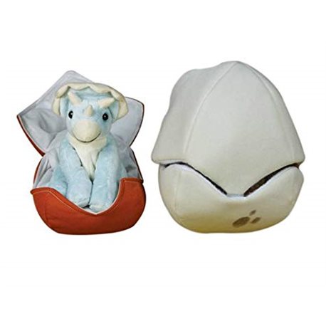 Marioneta de peluche en huevo Triceratops