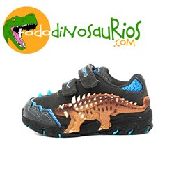 Zapatillas de Ankilosaurio azul con luz