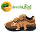 Zapatillas de triceratops marron con luz