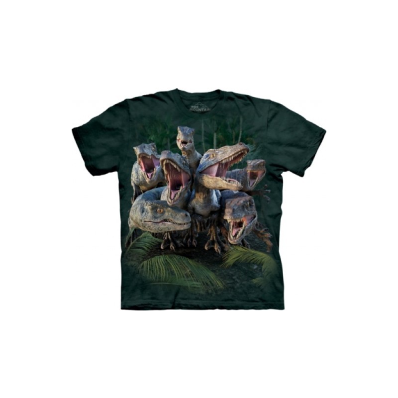 CAmiseta infantil de dinosaurios velociraptor